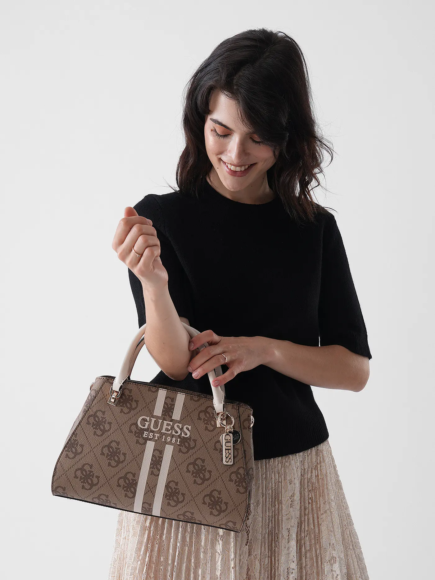GUESS | Tasche - Henkeltasche NOELLE II | beige